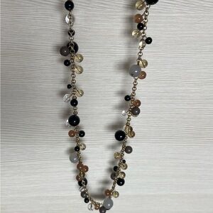 J. Crew long glass beaded marble Necklace